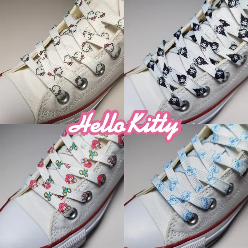 Шнурки Sanrio, Hello Kitty MyMelody, шнурки для кроссовок с милыми животными, граффити, женские модные повседневные шнурки для обуви, аксессуары, подарки
Шнурки Sanrio, Hello Kitty MyMelody, шнурки для кроссовок с милыми животными, граффити, женские модные повседневные шнурки для обуви, аксессуары, подарки