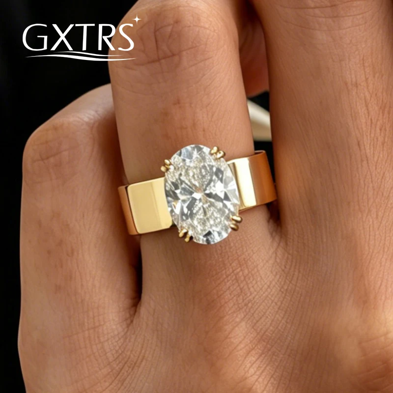 GXTRS Real Moissanite S925 Silver Rings For Women Men Oval/Round Cut Lab Diamond Wedding Engagement Band Fine Jewelry Certified
GXTRS Real Moissanite S925 Silver Rings For Women Men Oval/Round Cut Lab Diamond Wedding Engagement Band Fine Jewelry Certified