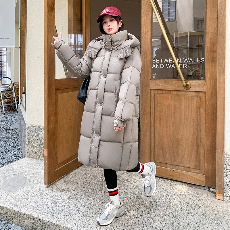 Mid Long Down Cotton Padded Jackets 2025 Winter New Women's Parka Solid Loose Thick Warm Hooded Quilted Jacket Commute Outwear
Mid Long Down Cotton Padded Jackets 2025 Winter New Women's Parka Solid Loose Thick Warm Hooded Quilted Jacket Commute Outwear