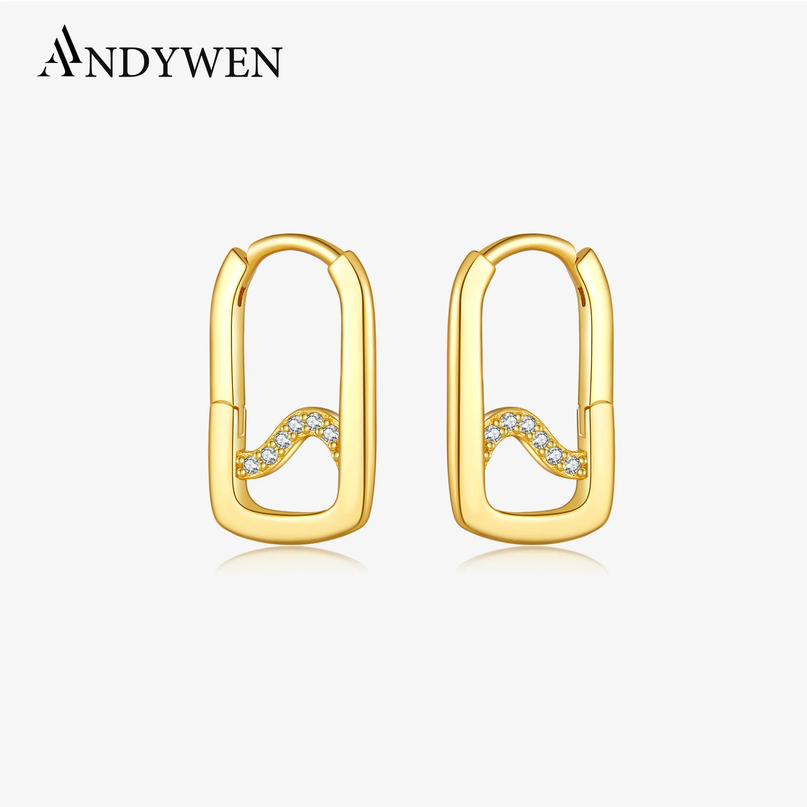 ANDYWEN 925 Sterling Silver Geometric CZ Zircon Hoop Earring Piercing Women 2024 Luxury Fine Jewelry Gift for Engagement
ANDYWEN 925 Sterling Silver Geometric CZ Zircon Hoop Earring Piercing Women 2024 Luxury Fine Jewelry Gift for Engagement
