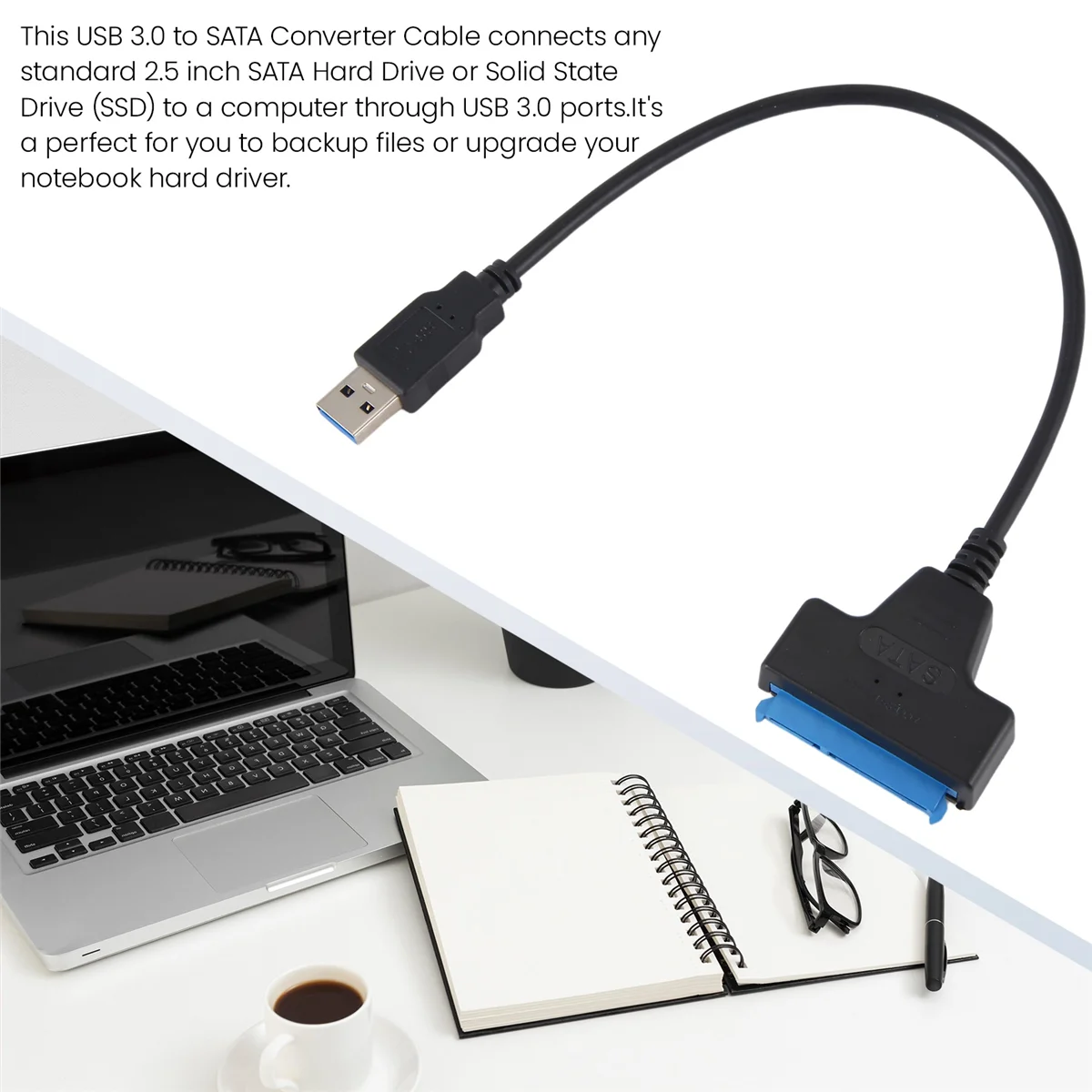 Кабель-адаптер жесткого диска SuperDeals USB 3.0 на 2,5 дюйма SATA Конвертер SDD SATA в USB 3.0 — черный
Кабель-адаптер жесткого диска SuperDeals USB 3.0 на 2,5 дюйма SATA Конвертер SDD SATA в USB 3.0 — черный