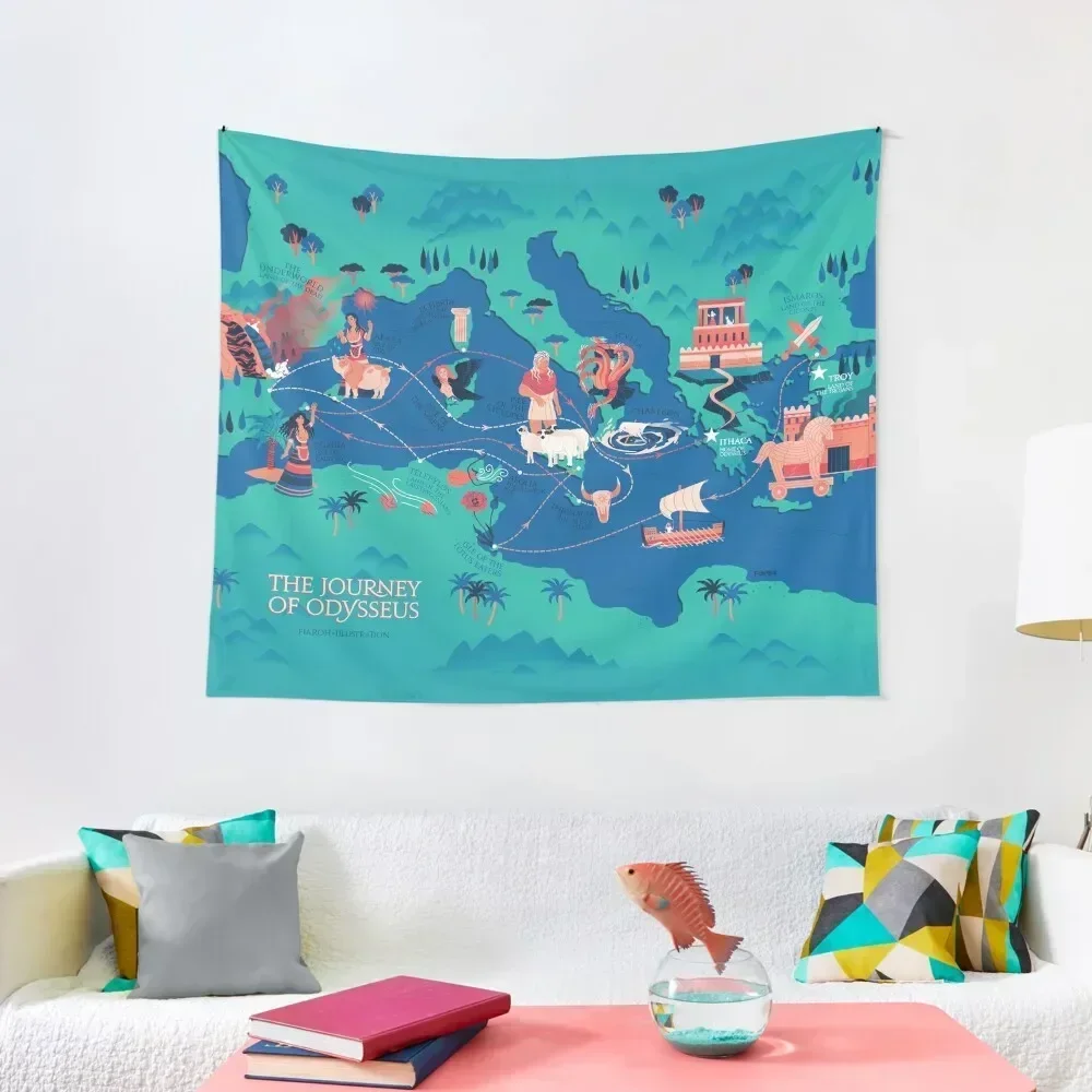 Odyssey Map - The Journey of Odysseus Tapestry Decoration For Bedroom Room Decor For Girls Room Decor Cute Tapestry
Odyssey Map - The Journey of Odysseus Tapestry Decoration For Bedroom Room Decor For Girls Room Decor Cute Tapestry