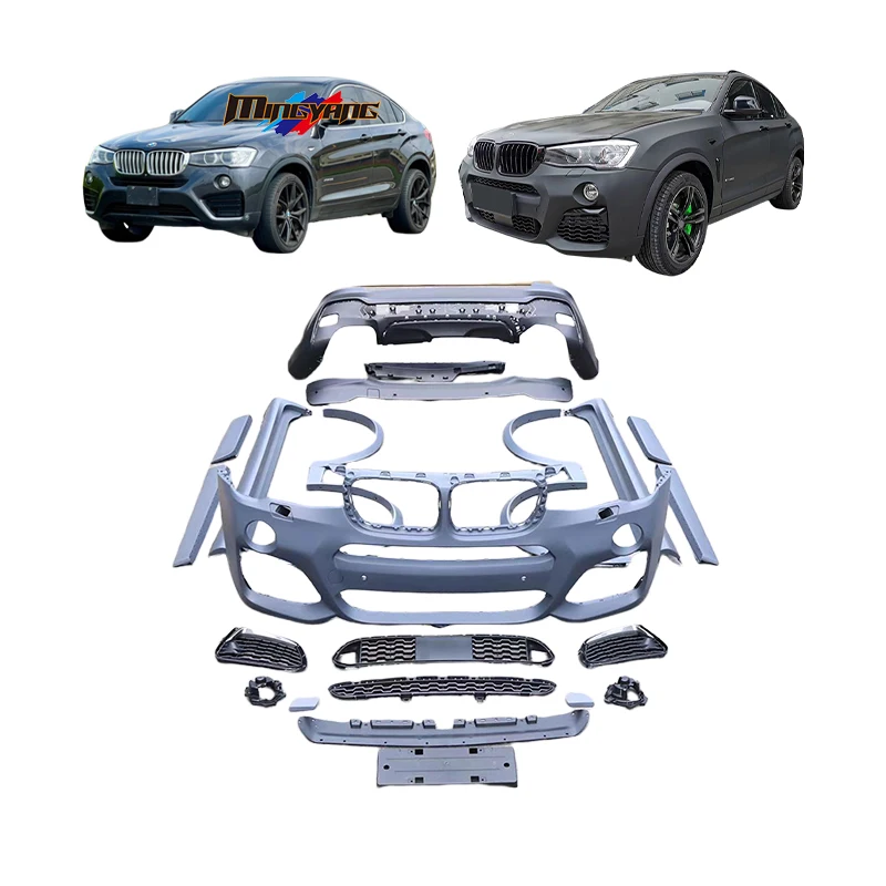 Modification High Quality MT Style Car Accessories Front Bumper Bodykit for X4 F26 2014-2018 Upgrade to M Tech M40I Body Kit
Modification High Quality MT Style Car Accessories Front Bumper Bodykit for X4 F26 2014-2018 Upgrade to M Tech M40I Body Kit