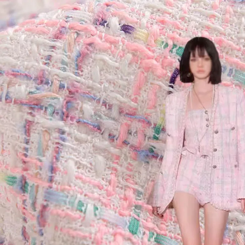 Розовый цвет, решетчатая твидовая ткань, окрашенная в пряжу для женщин, осенняя куртка, платье, костюм, пальто, сумка, твидовая ткань «сделай сам», швейный материал
Розовый цвет, решетчатая твидовая ткань, окрашенная в пряжу для женщин, осенняя куртка, платье, костюм, пальто, сумка, твидовая ткань «сделай сам», швейный материал