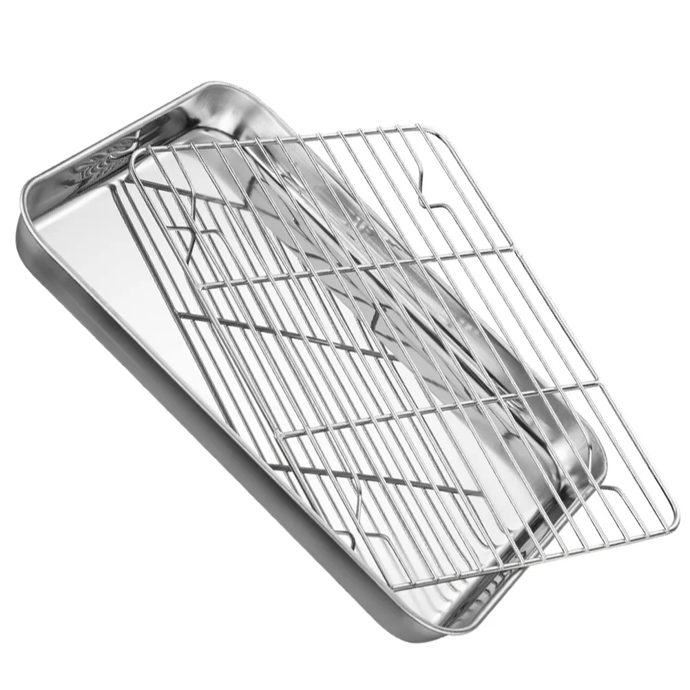 Stainless Steel Food Plate Serving Tray Grill Barbecue Platter Leakage Multipurpose Nonslip Storage Vegetable Washing Oil
Stainless Steel Food Plate Serving Tray Grill Barbecue Platter Leakage Multipurpose Nonslip Storage Vegetable Washing Oil