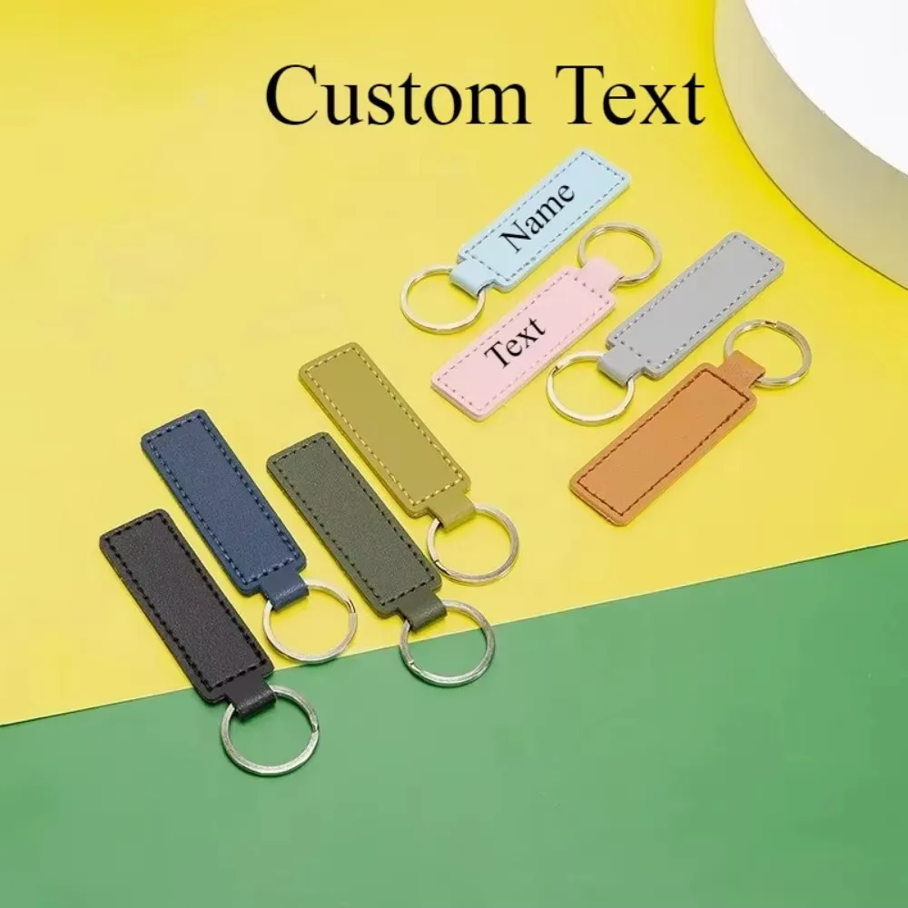 Custom Logo Name Car Moto Metal Keyring Pendant for Men and Women PU Leather Keychain Double-sided Wire Bag Pendant Simple Gift
Custom Logo Name Car Moto Metal Keyring Pendant for Men and Women PU Leather Keychain Double-sided Wire Bag Pendant Simple Gift