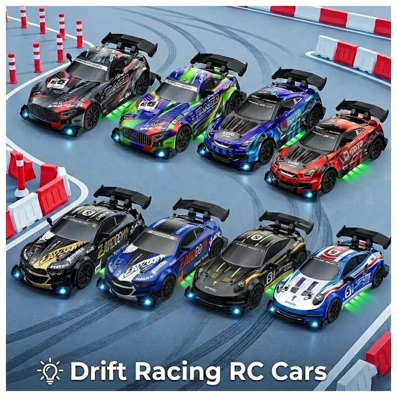 4WD RC Drift Car 2.4G Remote Control High Speed Racing Vehicle LED Light 4x4 Sport Auto Model Toys for Children Boys Gift
4WD RC Drift Car 2.4G Remote Control High Speed Racing Vehicle LED Light 4x4 Sport Auto Model Toys for Children Boys Gift