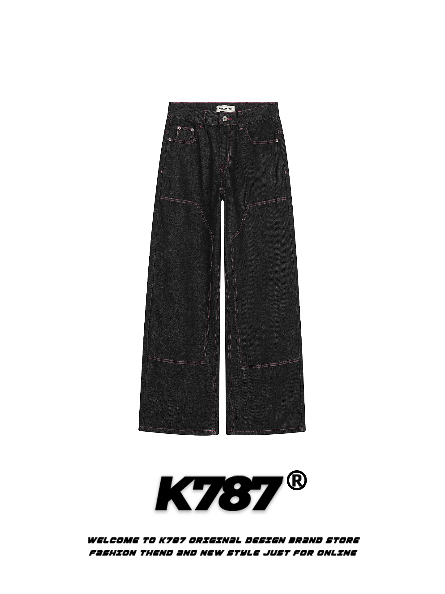 K787 American Retro Letter Print Jeans High Waist Wide Leg Straight Cut Casual Trousers for Men And Women Street Sle Slimming
K787 American Retro Letter Print Jeans High Waist Wide Leg Straight Cut Casual Trousers for Men And Women Street Sle Slimming