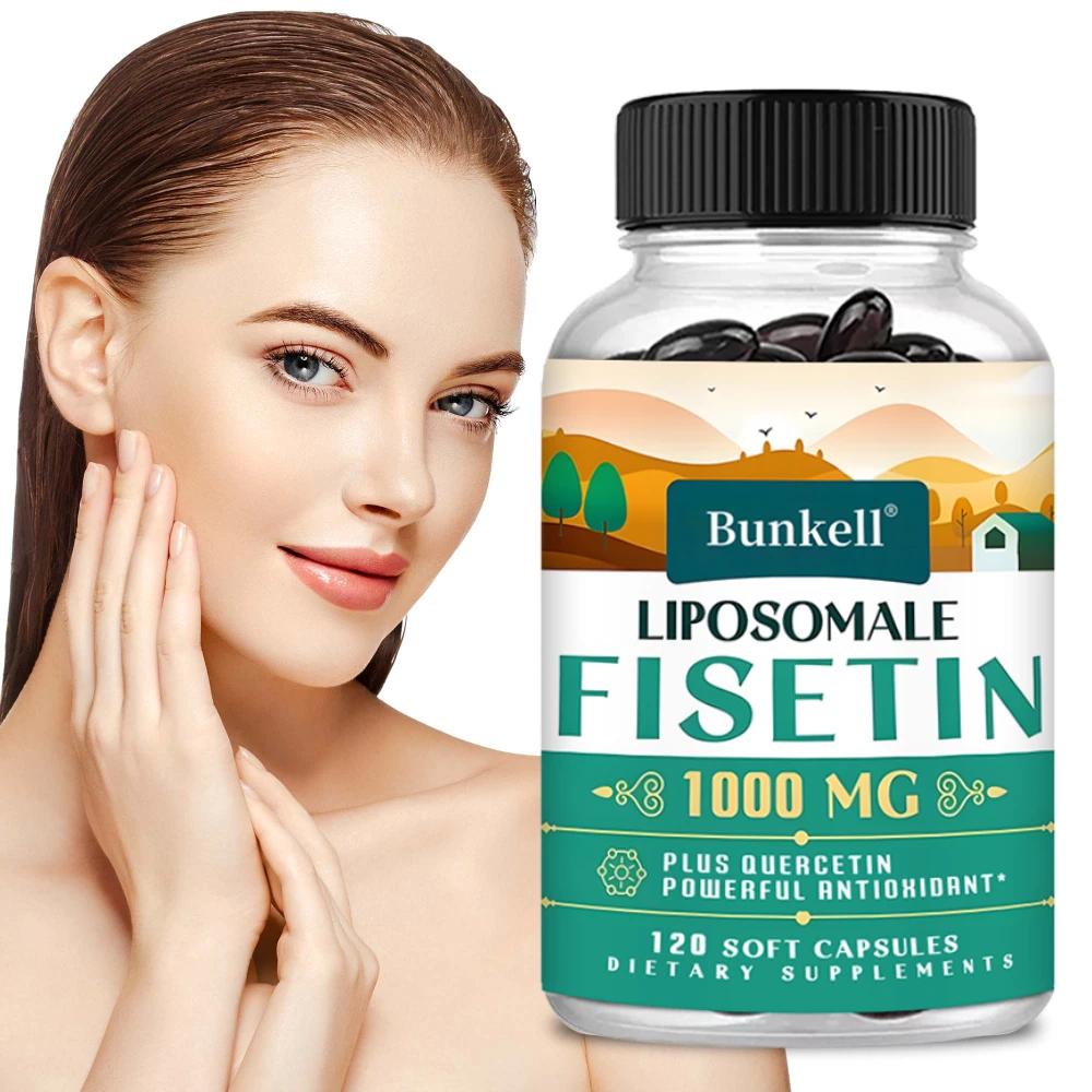 Liposomal Fisetin with Quercetin 1000mg - High Potency Antioxidant Complex, Non-GMO, Gluten Free
Liposomal Fisetin with Quercetin 1000mg - High Potency Antioxidant Complex, Non-GMO, Gluten Free