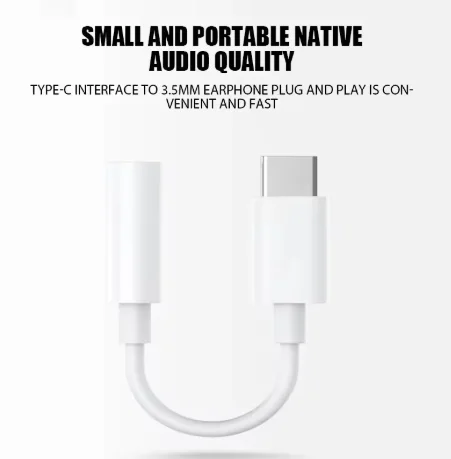 1pcs white USB Type C To 3.5 Jack Earphone Adapter USB-C 3 5mm Audio Cable
1pcs white USB Type C To 3.5 Jack Earphone Adapter USB-C 3 5mm Audio Cable