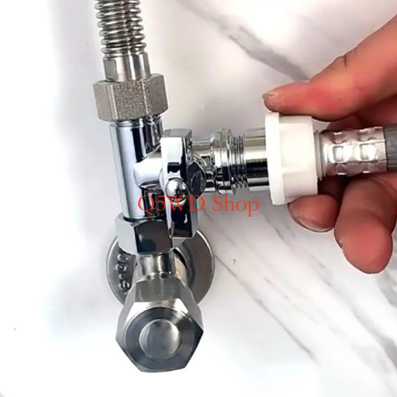 Q5WD 1/2 2 2 Tees Stop Valves 3 Way Diverters Connector Toilet T Adapter for Dishwasher Washing Machine Easy to Use
Q5WD 1/2 2 2 Tees Stop Valves 3 Way Diverters Connector Toilet T Adapter for Dishwasher Washing Machine Easy to Use