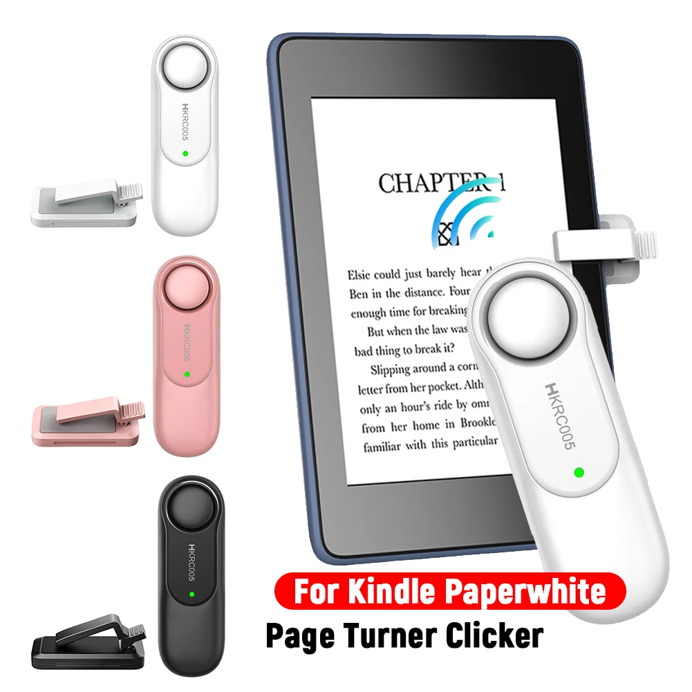 RF Remote Control Page Turner Hands Free Reading Page Turner Clicker Camera Video Record Remote Clicker Page Turner for Kindle
RF Remote Control Page Turner Hands Free Reading Page Turner Clicker Camera Video Record Remote Clicker Page Turner for Kindle