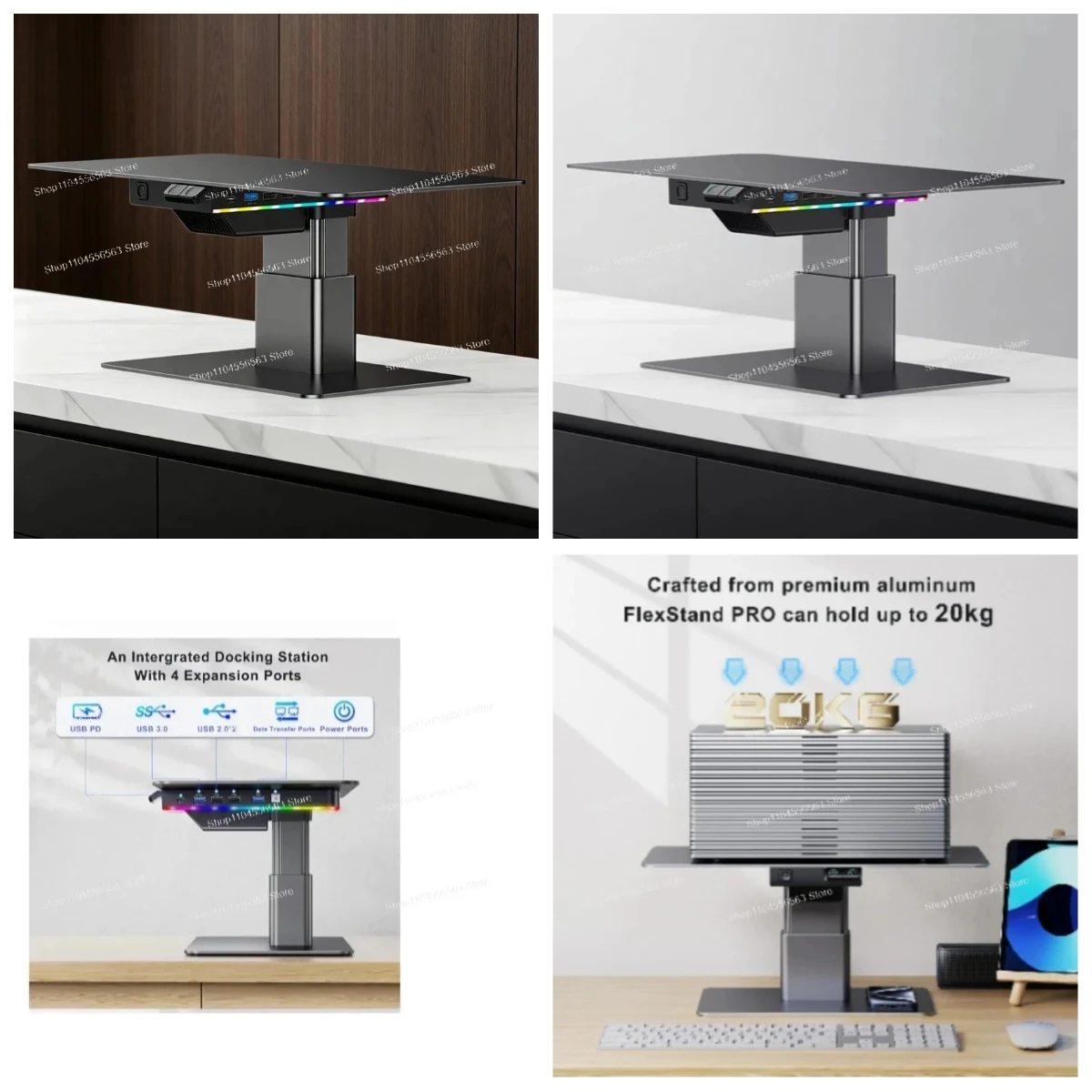 Adjustable LED Gaming Computer Monitor Laptop Riser Stand USB Hub Ergonomic Home Office Desk Organizer Screen Elevator
Adjustable LED Gaming Computer Monitor Laptop Riser Stand USB Hub Ergonomic Home Office Desk Organizer Screen Elevator