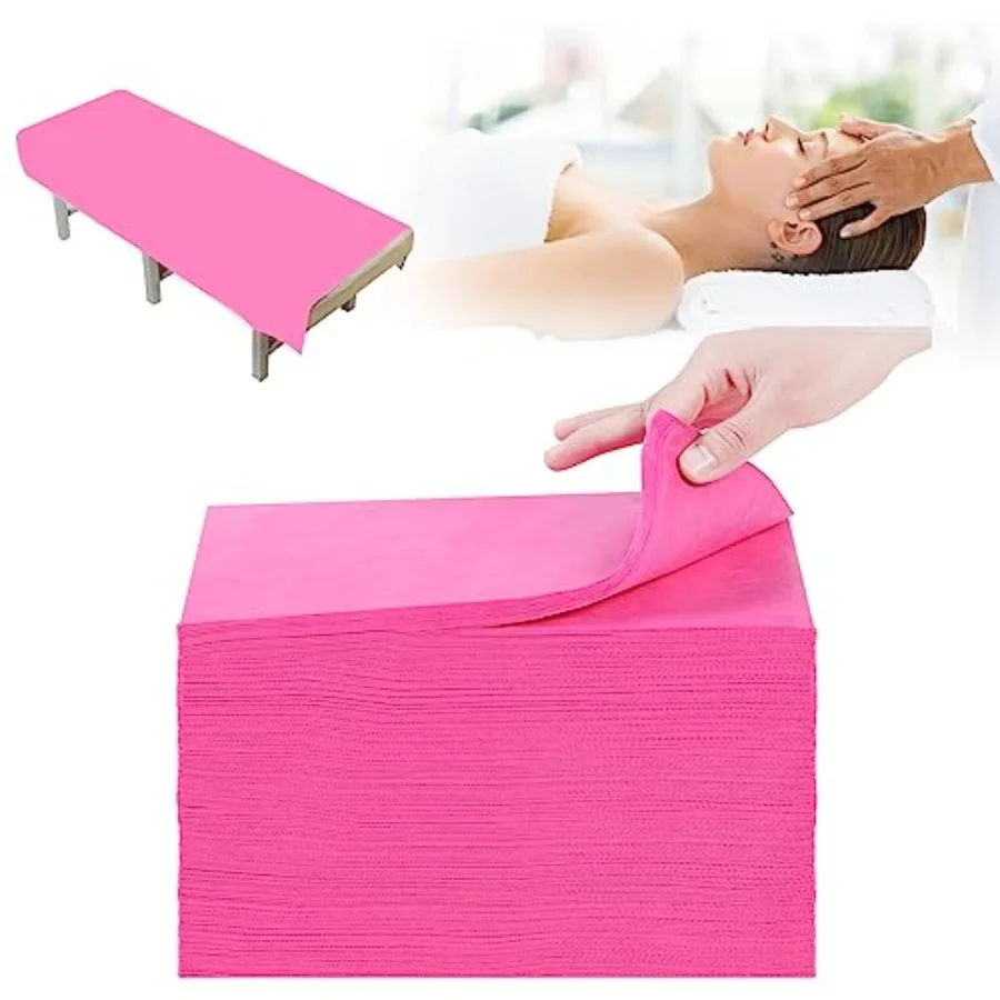 200Pcs Massage Table Sheets 31''x71'' Disposable Bed Sheets Non-Woven Fabric Bed Covers for SPA Tattoo Massage Table Pink
200Pcs Massage Table Sheets 31''x71'' Disposable Bed Sheets Non-Woven Fabric Bed Covers for SPA Tattoo Massage Table Pink