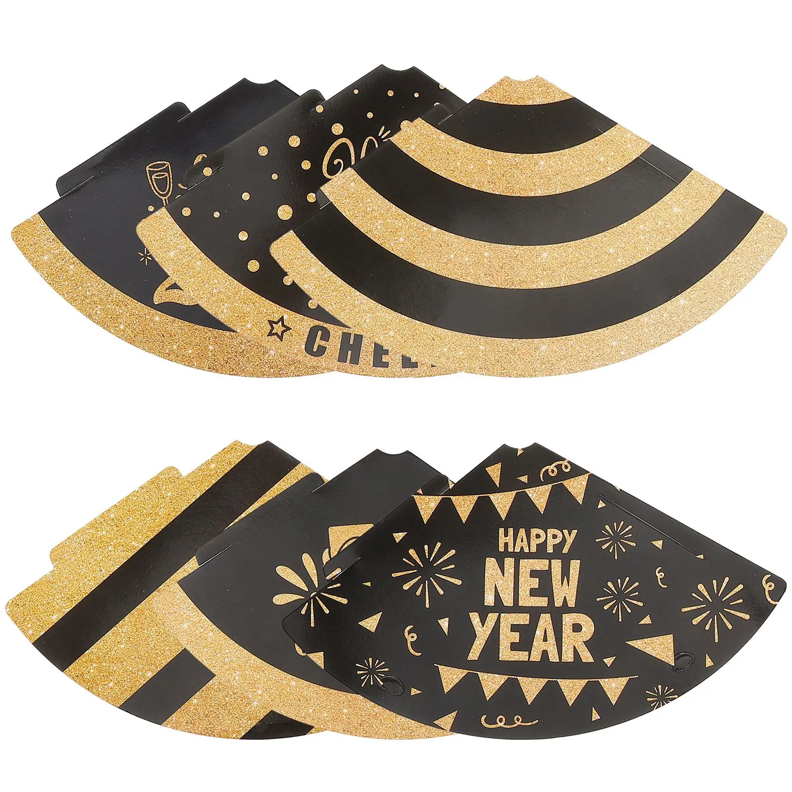 6 Pcs Black Gold Birthday Paper Hat New Year Party Celebration 2025 Cone Kids Adult Elastic B Mini Photo Props
6 Pcs Black Gold Birthday Paper Hat New Year Party Celebration 2025 Cone Kids Adult Elastic B Mini Photo Props