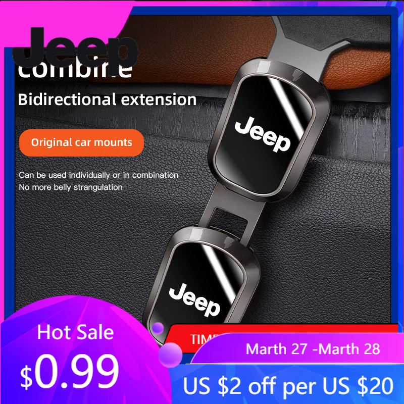For Jeep Car Safety Seat Belt Clip Extender Seatbelt Lock Buckle Plug For Jeep Renegade Wagoneer Avenger Recon Wrangler JK Gl
For Jeep Car Safety Seat Belt Clip Extender Seatbelt Lock Buckle Plug For Jeep Renegade Wagoneer Avenger Recon Wrangler JK Gl