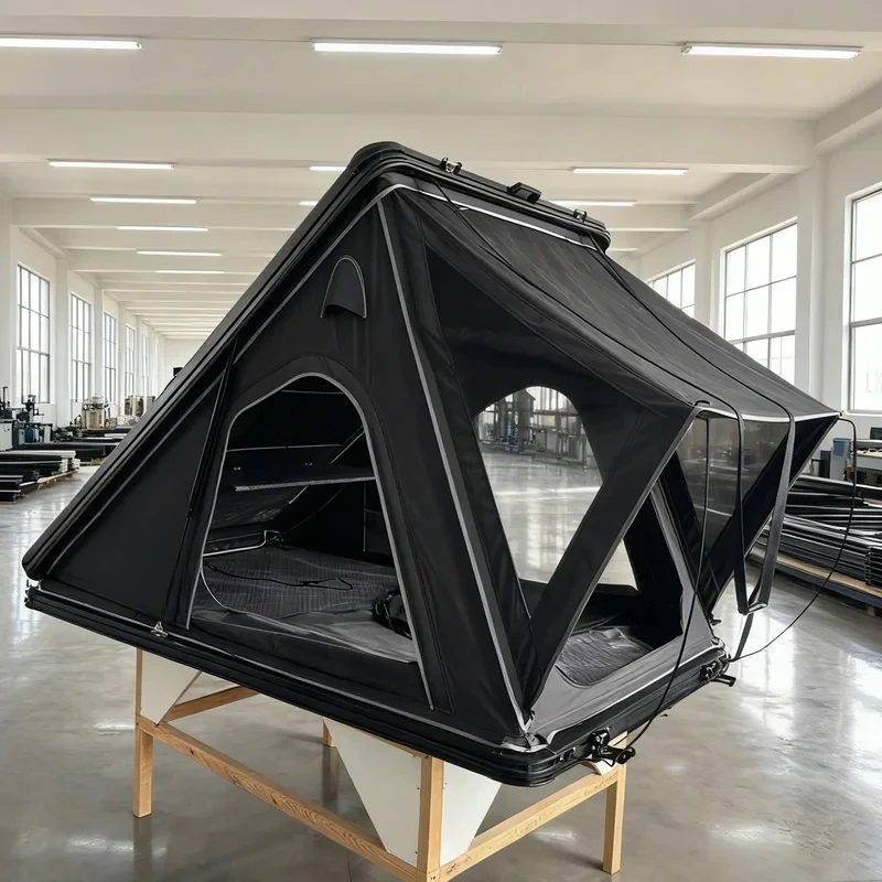 Waterproof Pop Up Triangle RTT Rooftop Tent, Carbon Fiber & Aluminum Hard Shell Frame, Fit for 4x4
Waterproof Pop Up Triangle RTT Rooftop Tent, Carbon Fiber & Aluminum Hard Shell Frame, Fit for 4x4