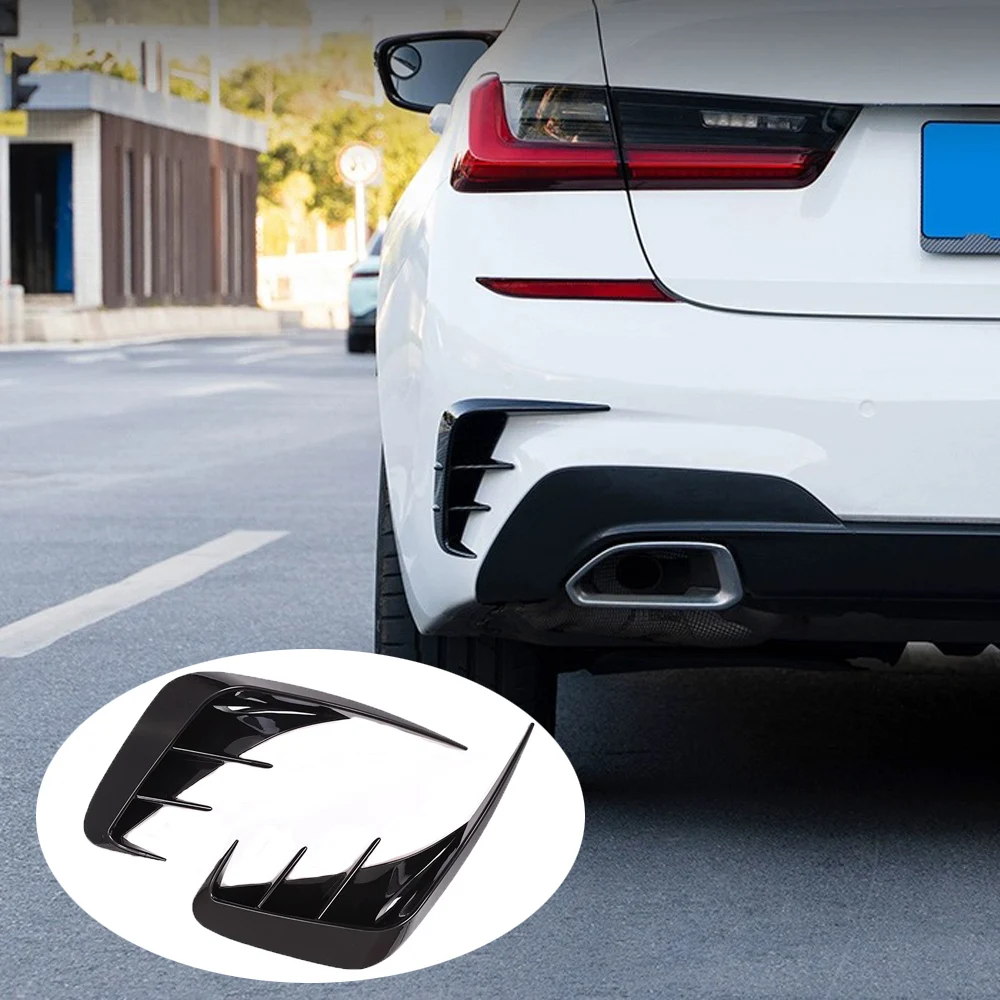 2pcs Car-styling Rear Bumper Air Vent Spoiler Cover Wind Knife Replacement for BMW 3 Series G20 320i 325i 330i 2020-
2pcs Car-styling Rear Bumper Air Vent Spoiler Cover Wind Knife Replacement for BMW 3 Series G20 320i 325i 330i 2020-