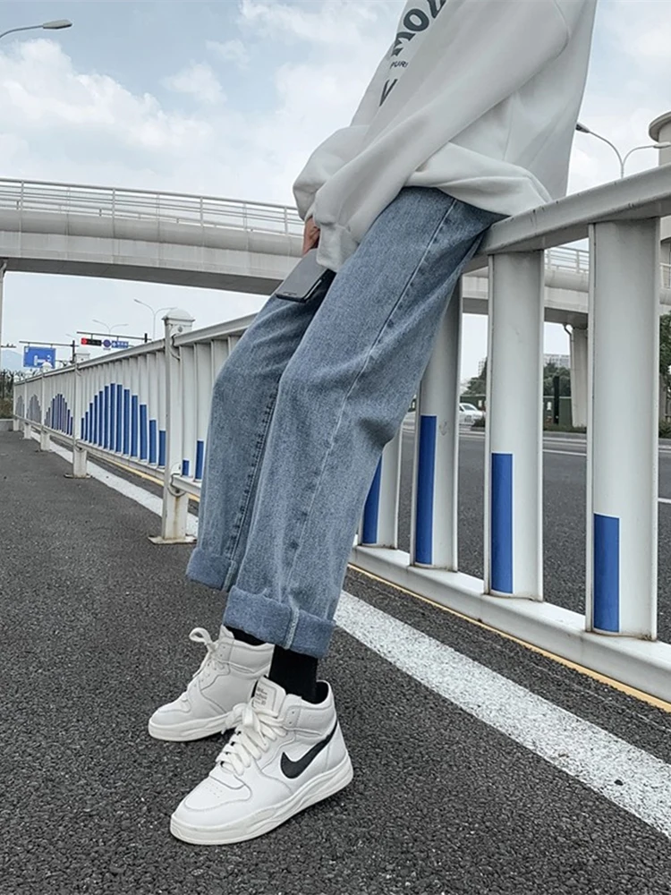 High Waist Wide Leg Jeans Women's Spring Autumn Loose Slimming Loose Floor-Length Straight Cut Denim Trousers
High Waist Wide Leg Jeans Women's Spring Autumn Loose Slimming Loose Floor-Length Straight Cut Denim Trousers