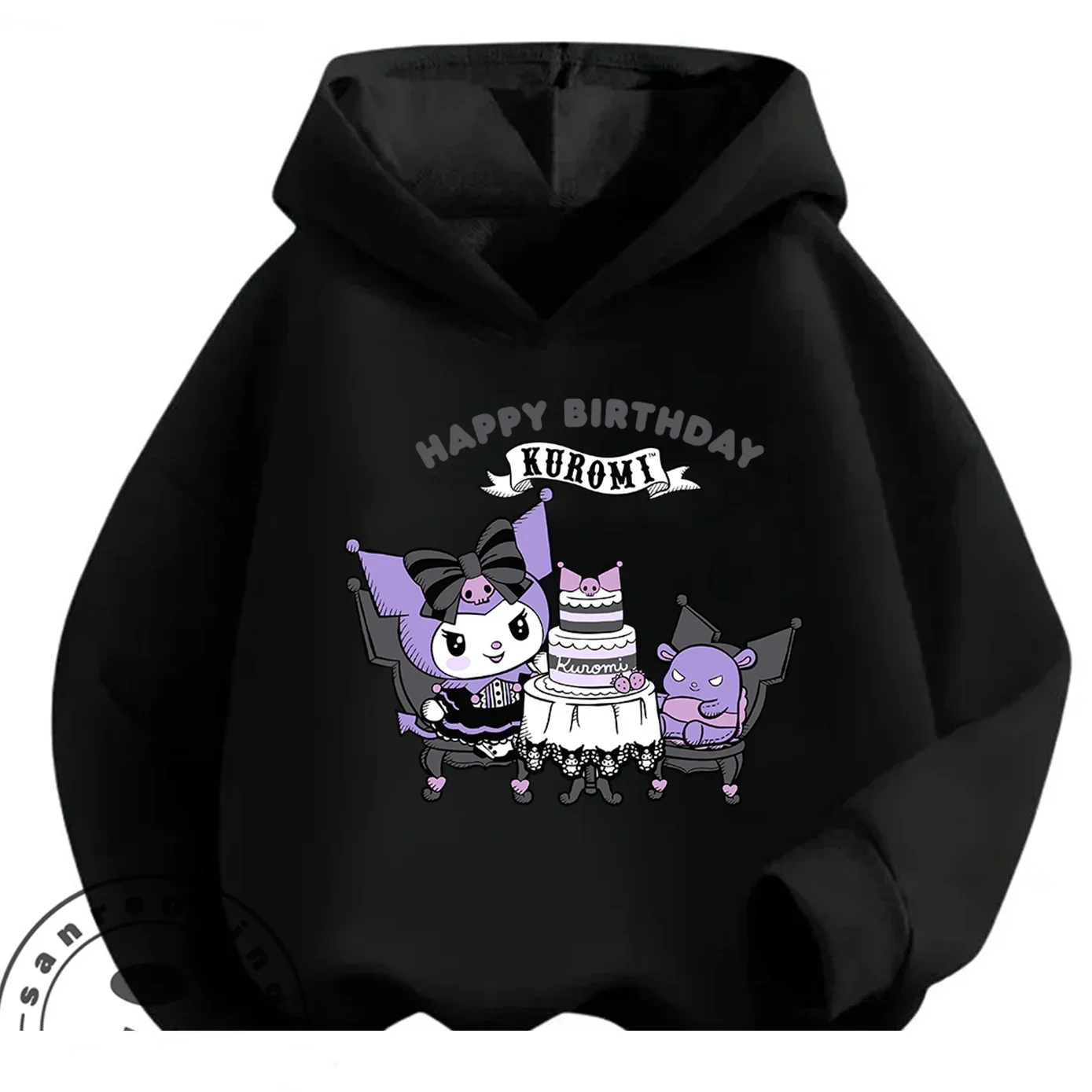 Детская толстовка с капюшоном Kuromi для мальчиков и девочек 3-14 лет, милый персонаж Sanrio, 2026, толстовка с капюшоном Kawaii, осенне-зимняя повседневная толстовка
Детская толстовка с капюшоном Kuromi для мальчиков и девочек 3-14 лет, милый персонаж Sanrio, 2026, толстовка с капюшоном Kawaii, осенне-зимняя повседневная толстовка