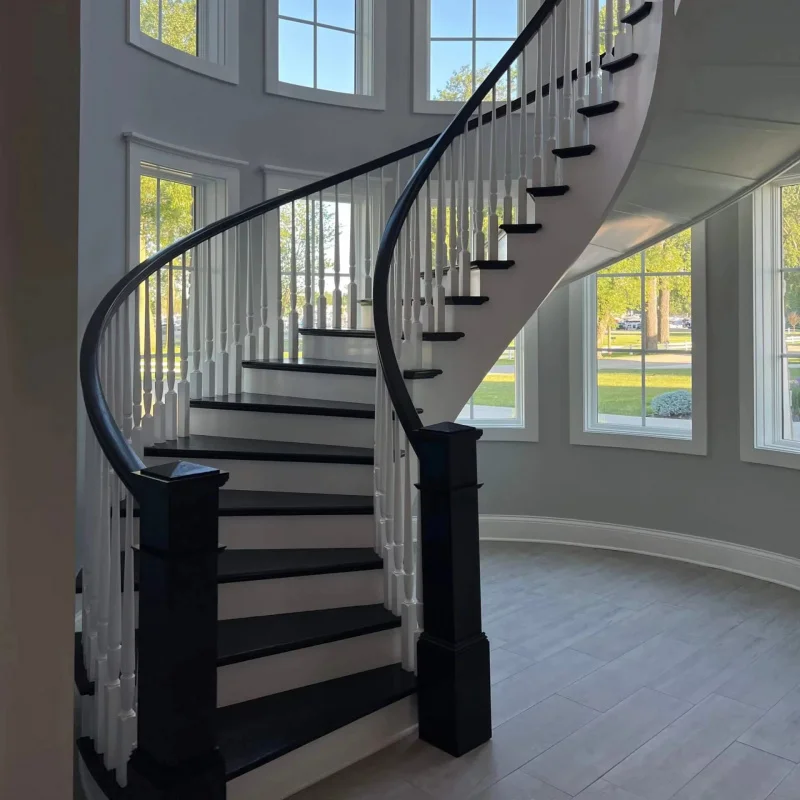custom.Cabin Accent Stairs Curved Staircase with Log Rail Stair Steps Country Style Stairs
custom.Cabin Accent Stairs Curved Staircase with Log Rail Stair Steps Country Style Stairs