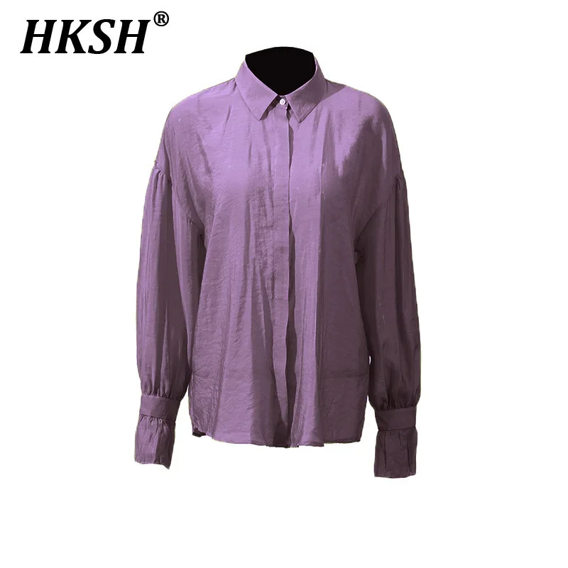 HKSH Spring New Casual Niche Design Style Long Sleeve Shirt Fashion Chic Single Breasted Lapel Lantern Sleeve Solid Color HK4987
HKSH Spring New Casual Niche Design Style Long Sleeve Shirt Fashion Chic Single Breasted Lapel Lantern Sleeve Solid Color HK4987