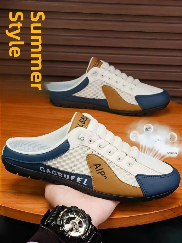 New Summer Me Men's Slippers Outdoor Wear Headed Slip-On Soft Bot Breathable f-Sole Casual oes for Active Men
New Summer Me Men's Slippers Outdoor Wear Headed Slip-On Soft Bot Breathable f-Sole Casual oes for Active Men