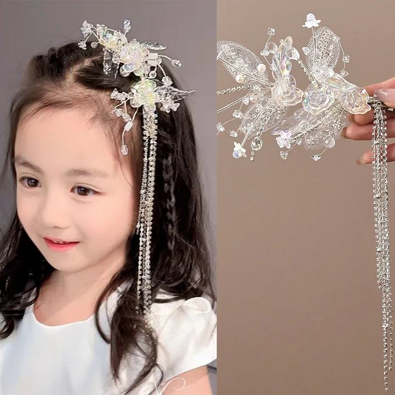 1PC Korean Simple Jewelry Accessories Butterfly Bead Tassel Hair Pins For Women Girl Silver Color Hair Clip Side Clip
1PC Korean Simple Jewelry Accessories Butterfly Bead Tassel Hair Pins For Women Girl Silver Color Hair Clip Side Clip