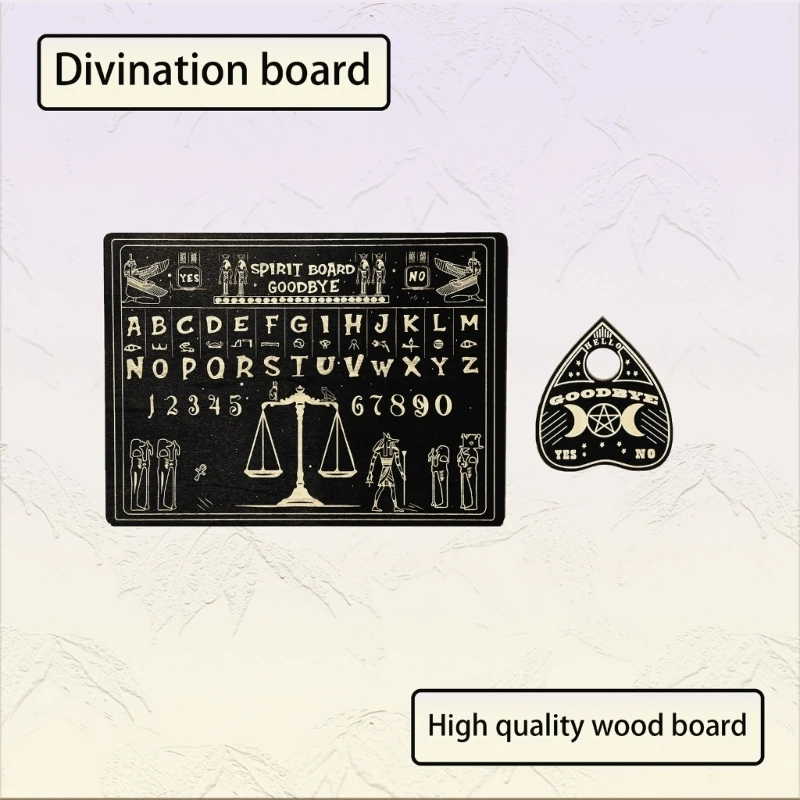 Mystical Spirits Talking Board with Planchette Wooden Spirits Board for 2 Player
Mystical Spirits Talking Board with Planchette Wooden Spirits Board for 2 Player