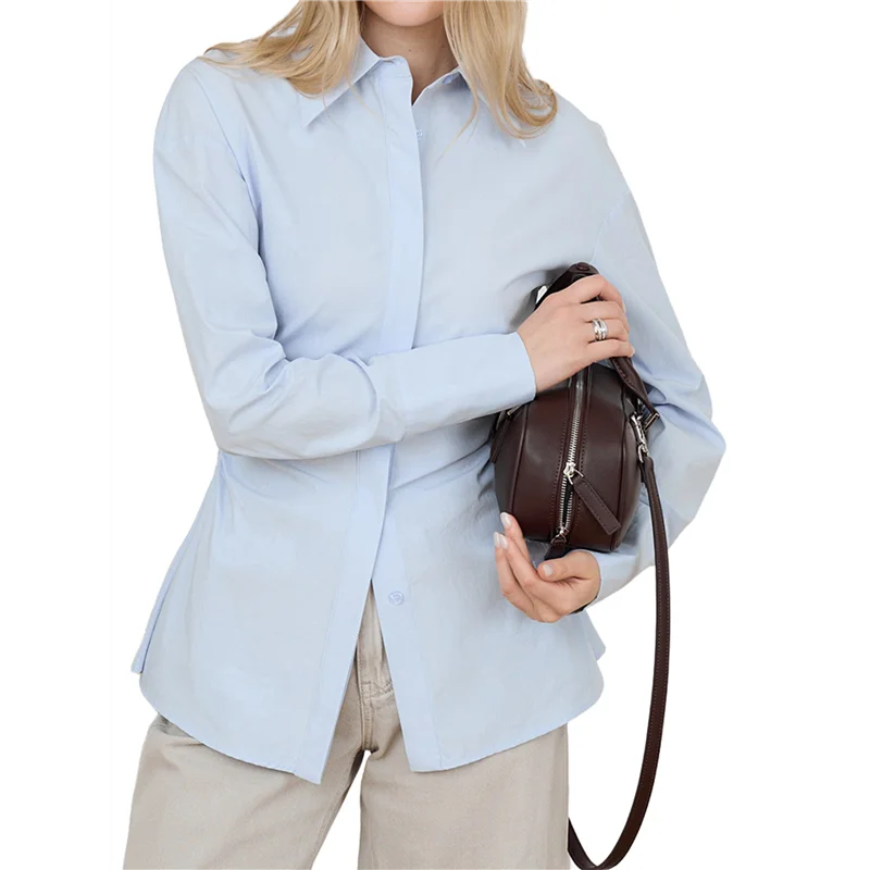 ASDS-Womens Dress Shirts Long Sleeve Button Down Shirts Wrinkle-Free Solid Work Blouse
ASDS-Womens Dress Shirts Long Sleeve Button Down Shirts Wrinkle-Free Solid Work Blouse