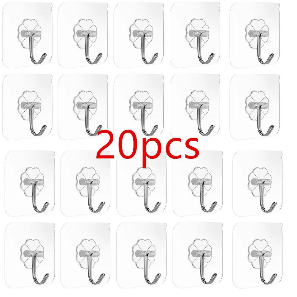 Self Adhesive Hooks Heavy Duty Wall Hooks Transparent Multi-Purpose Hooks Door Key Towel Wall Hook for Bathroom Kitchen Home
Self Adhesive Hooks Heavy Duty Wall Hooks Transparent Multi-Purpose Hooks Door Key Towel Wall Hook for Bathroom Kitchen Home