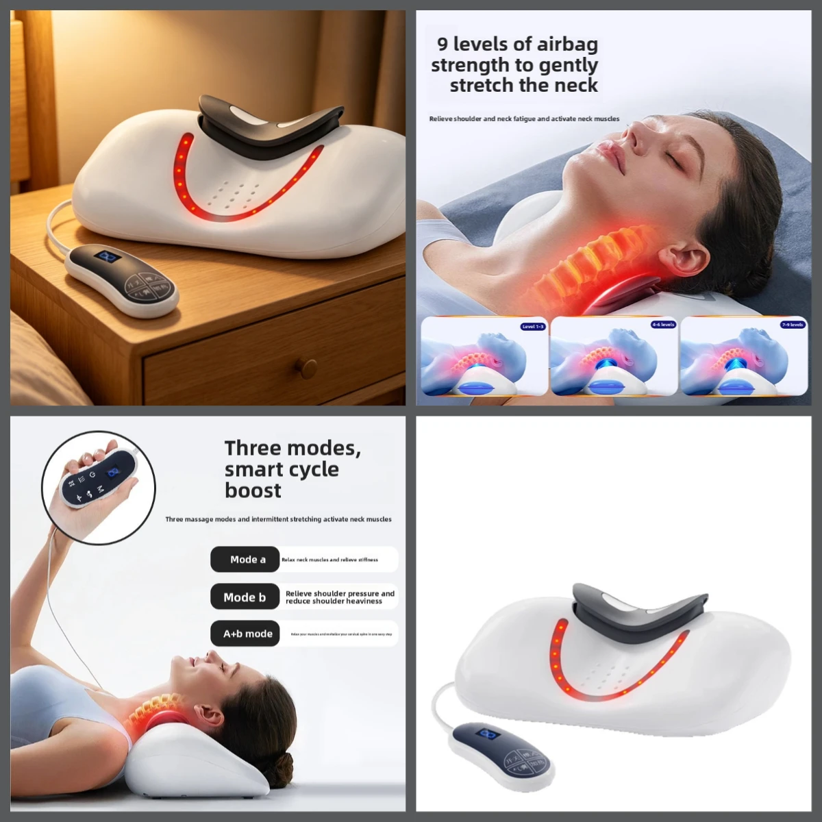 Multifunctional Neck Traction Massage Pillow Electric Kneading Airbag Stretching Massager
Multifunctional Neck Traction Massage Pillow Electric Kneading Airbag Stretching Massager