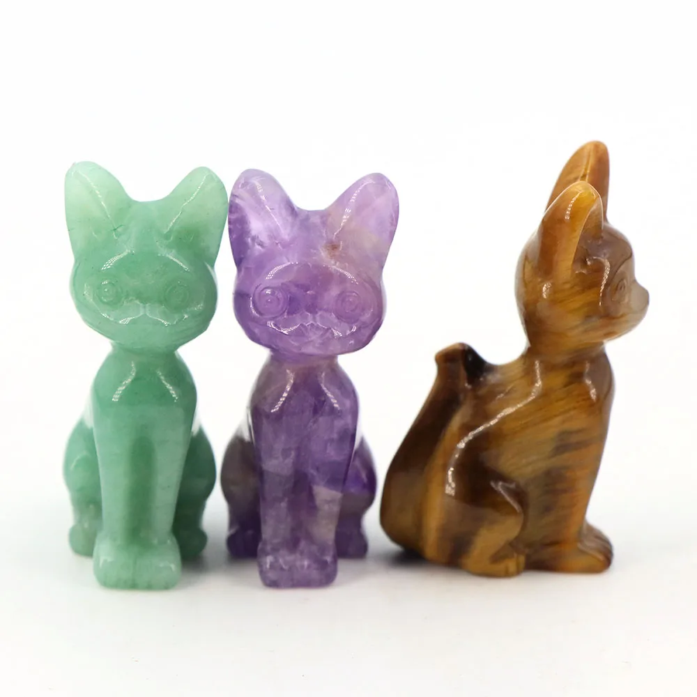 2in Natural Stone Carved Egyptian Cat Statue Home Decor Handicrafts Ornaments Home Animals Figurine Crystals Crafts Decorations
2in Natural Stone Carved Egyptian Cat Statue Home Decor Handicrafts Ornaments Home Animals Figurine Crystals Crafts Decorations