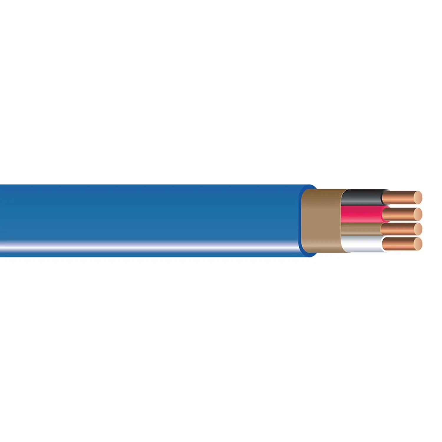 14 Gauge 3 Conductor NM-B Electrical Wire, 25 Ft Romex SIMpull Cable for Residential Wiring, Blue
14 Gauge 3 Conductor NM-B Electrical Wire, 25 Ft Romex SIMpull Cable for Residential Wiring, Blue