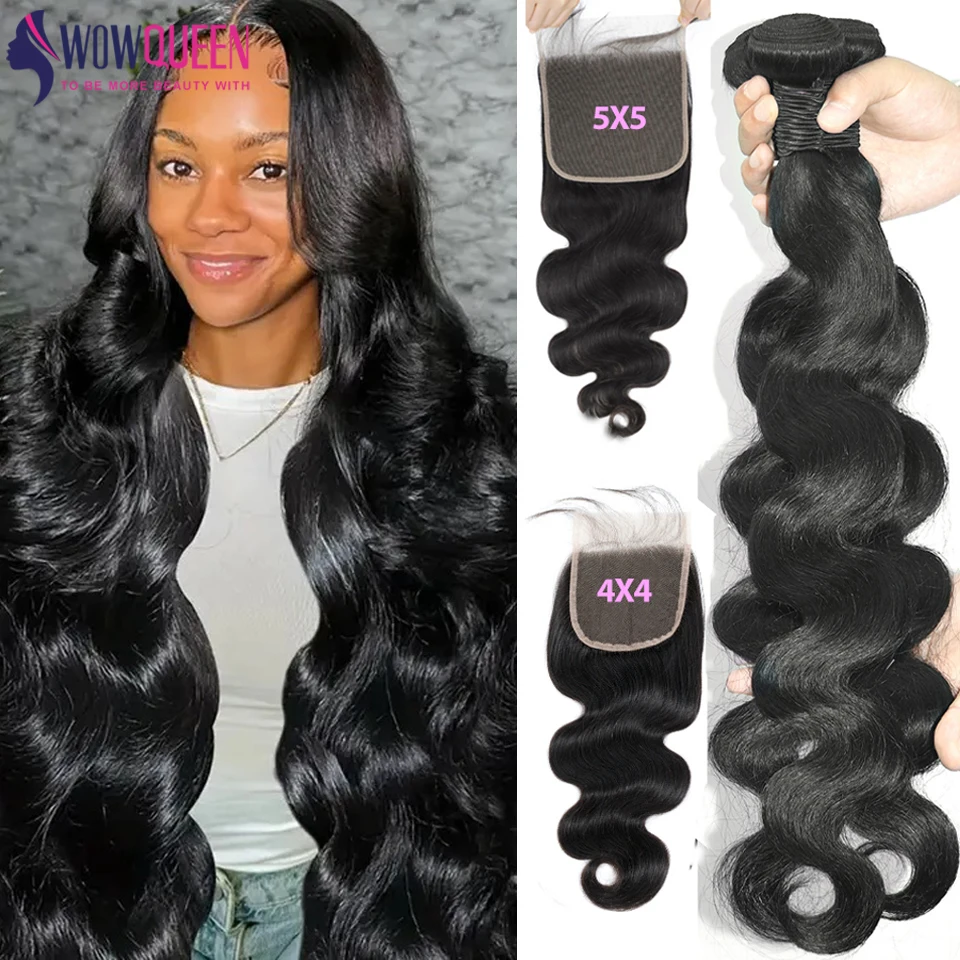 Body Wave Bundles With Closure 4x4 5x5 Hair Weave 3/4 Bundles With Closure 100% Human Hair Bundles Extensions With Lace Closure
Body Wave Bundles With Closure 4x4 5x5 Hair Weave 3/4 Bundles With Closure 100% Human Hair Bundles Extensions With Lace Closure