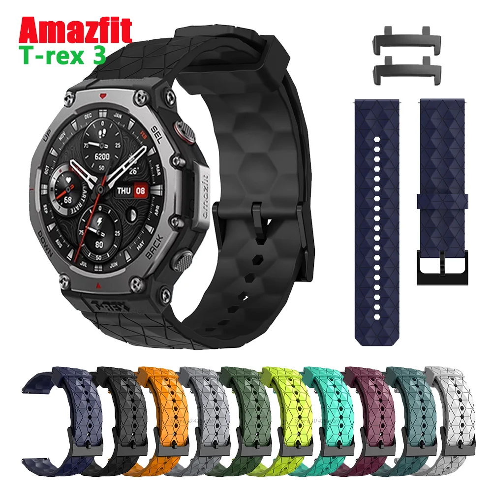 Силиконовый ремешок для умных часов Amazfit T-rex 3, спортивный ремешок для Huami Amazfit T-rex 3, аксессуары для браслета с разъемом
Силиконовый ремешок для умных часов Amazfit T-rex 3, спортивный ремешок для Huami Amazfit T-rex 3, аксессуары для браслета с разъемом