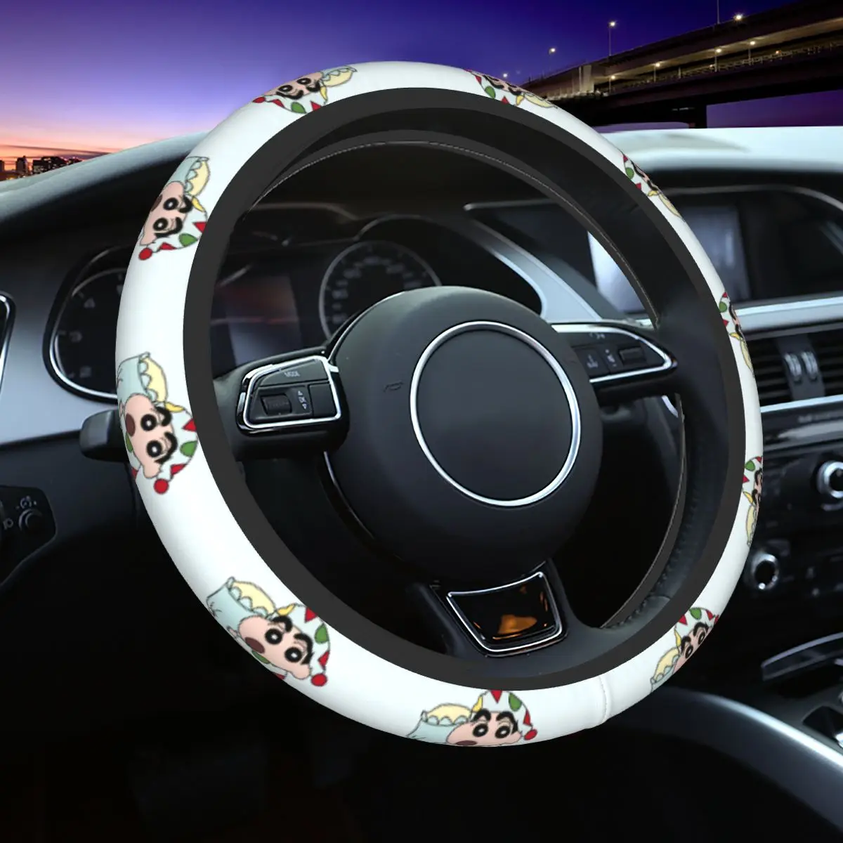 Shin-chans Steering Wheel Cover Soft Crayons Bedtime Steering Wheel Protector Universal Fit 14.5-15 Inch Car Accessories
Shin-chans Steering Wheel Cover Soft Crayons Bedtime Steering Wheel Protector Universal Fit 14.5-15 Inch Car Accessories