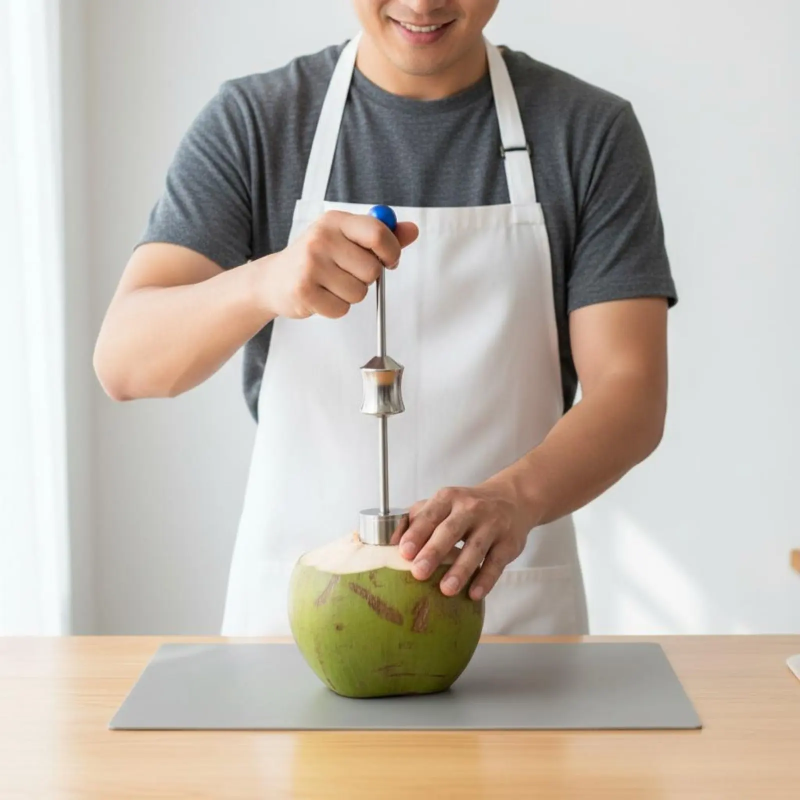 Stainless Steel Coconut Opener Easy to Use Coconut Hole Opener Food Prep Gear Portable for Juice Bar
Stainless Steel Coconut Opener Easy to Use Coconut Hole Opener Food Prep Gear Portable for Juice Bar