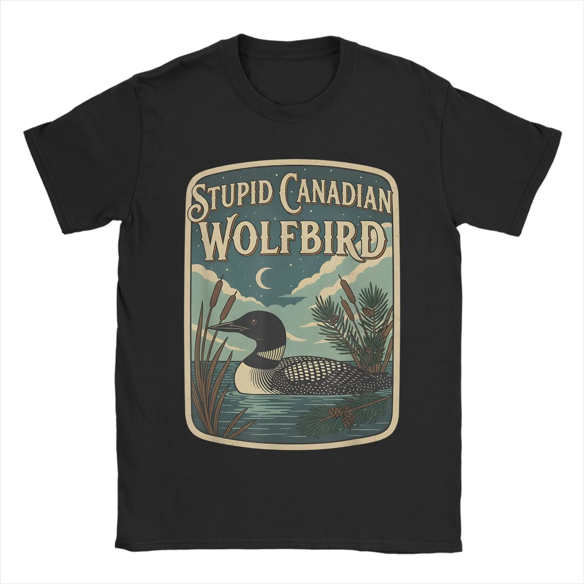 Stupid Canadian Wolf Bird Funny Loon Bird Watching Lover T-Shirts Men Novelty Cotton Tee Shirt Crew Neck Short Sleeve T Shirts
Stupid Canadian Wolf Bird Funny Loon Bird Watching Lover T-Shirts Men Novelty Cotton Tee Shirt Crew Neck Short Sleeve T Shirts