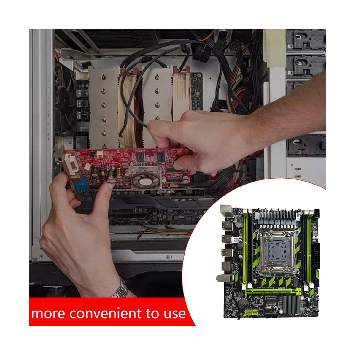 X79G Motherboard+SATA Cable Support LGA2011 4XDDR3 RECC RAM Slot M.2 NVME PCI-E X16 6XUSB2.0 SATA3.0 Server Motherboard
X79G Motherboard+SATA Cable Support LGA2011 4XDDR3 RECC RAM Slot M.2 NVME PCI-E X16 6XUSB2.0 SATA3.0 Server Motherboard