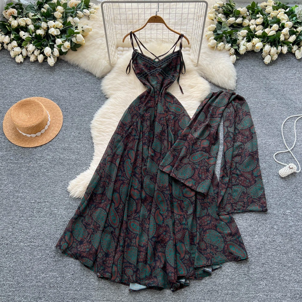 Elegant Sexy sweet print backless Dress Fairy Summer Beach Slim hotsweet Women Evening Party bohemian dress
Elegant Sexy sweet print backless Dress Fairy Summer Beach Slim hotsweet Women Evening Party bohemian dress