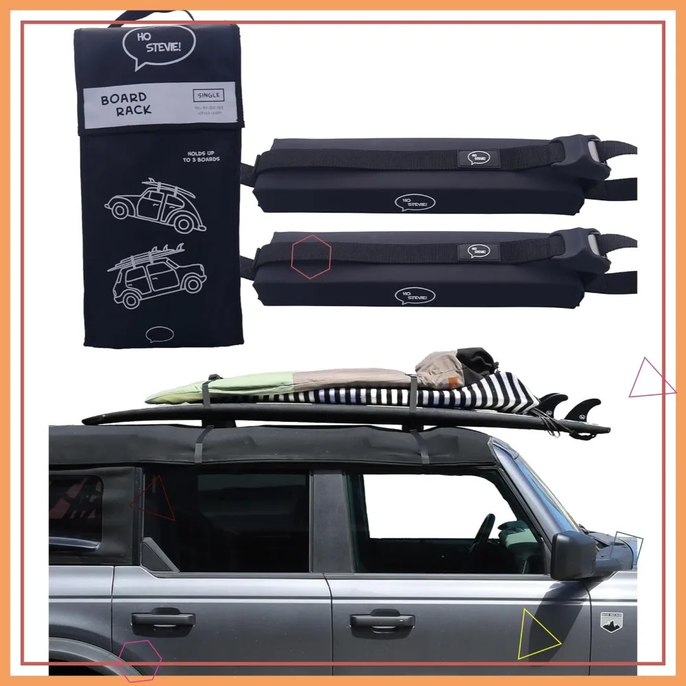 Surfboard Car Racks - Padded System, Easy Setup Any Car, No Scratch Buckles - Strap Up to 3 Boards to Roof
Surfboard Car Racks - Padded System, Easy Setup Any Car, No Scratch Buckles - Strap Up to 3 Boards to Roof