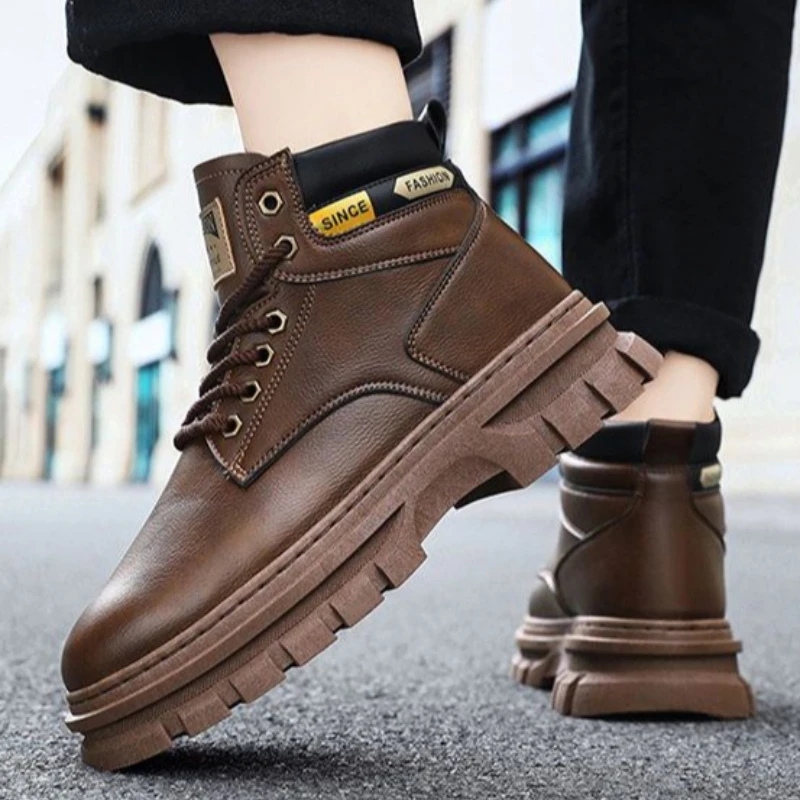 Мужская кожаная обувь в стиле ретро, нескользящая обувь, увеличивающая рост, размер 45, мужские повседневные ботинки, дешевая распродажа, удобные общие тренды 2025 года
Мужская кожаная обувь в стиле ретро, нескользящая обувь, увеличивающая рост, размер 45, мужские повседневные ботинки, дешевая распродажа, удобные общие тренды 2025 года