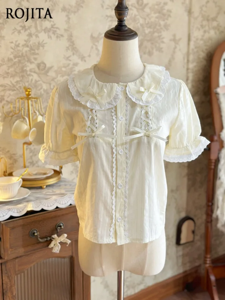 Jelly Girl Original Japanese Soft Girl Sweet Cute Lolita Inner Bubble Sleeve Pure Cotton Short Sleeve Shirt Versatile Tops
Jelly Girl Original Japanese Soft Girl Sweet Cute Lolita Inner Bubble Sleeve Pure Cotton Short Sleeve Shirt Versatile Tops