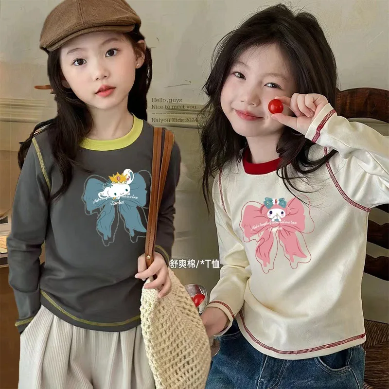 Hello Kitty Anime Kawaii Sanrio Ins Long Sleeve Shirt Cute Cartoon My Melody Pure Cotton Base Hoodie Lovely Gifts for Kids
Hello Kitty Anime Kawaii Sanrio Ins Long Sleeve Shirt Cute Cartoon My Melody Pure Cotton Base Hoodie Lovely Gifts for Kids