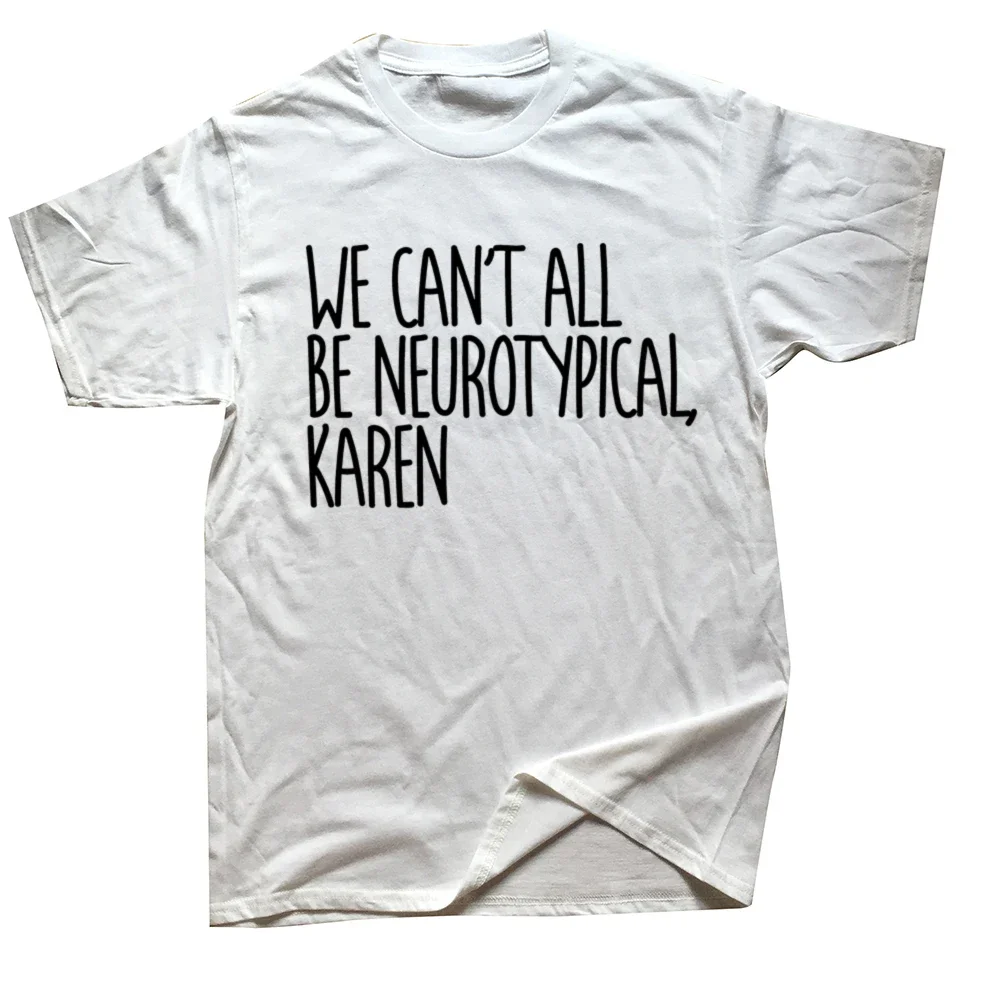 Забавные мужские футболки с надписью «We Can Not All Be Neurotypal Karen ADHD», летняя уличная одежда, короткие сувениры, подарки на день рождения
Забавные мужские футболки с надписью «We Can Not All Be Neurotypal Karen ADHD», летняя уличная одежда, короткие сувениры, подарки на день рождения