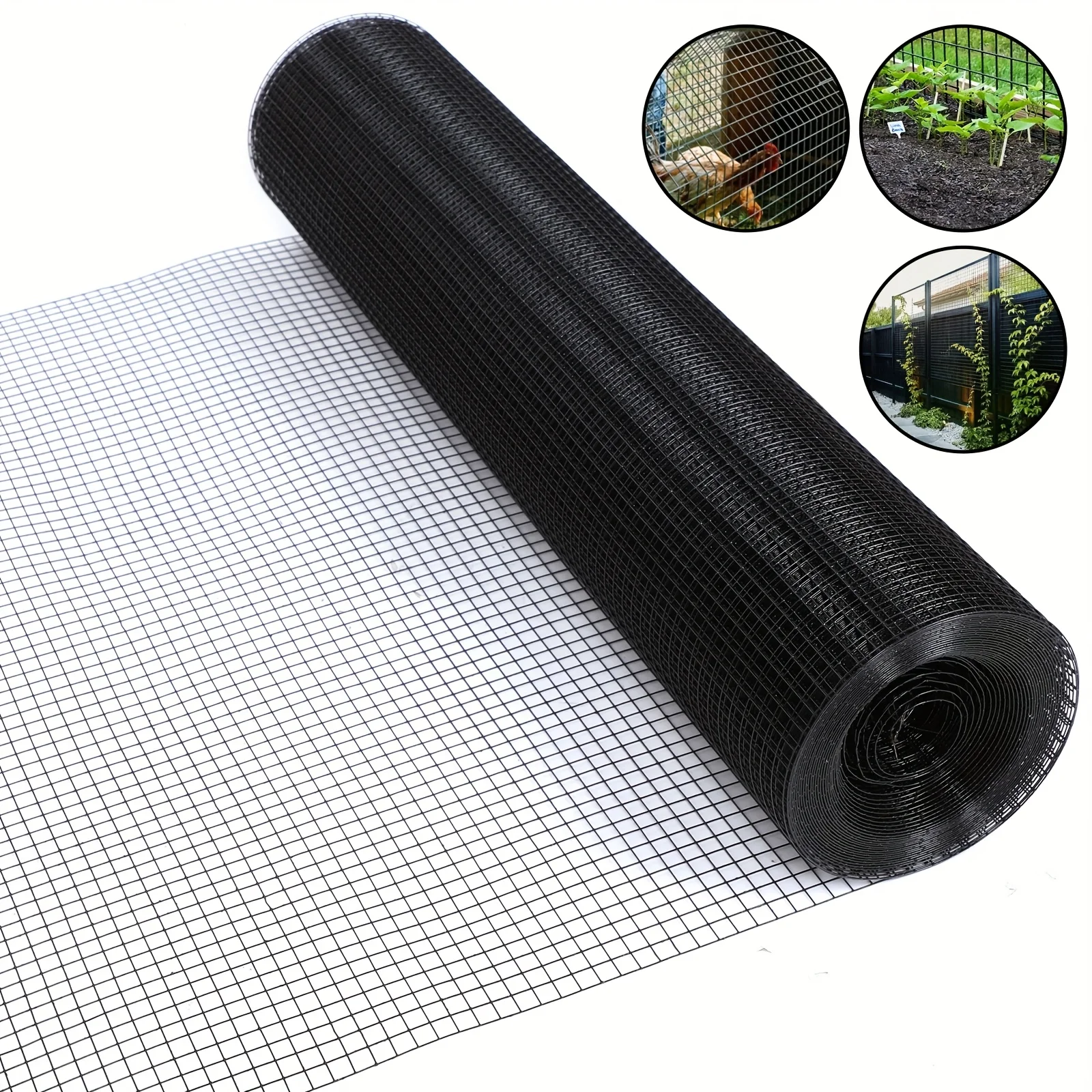 Black Hardware Cloth 1/2 Inch 19 Gauge, Wire Mesh Roll, Chicken Wire Fencing, Garden Fencing, Welded Wire Fence Roll, Gopher Wire, Chicken Coop/Run Wire, Rat Wire, Mesh Wire Fence
Black Hardware Cloth 1/2 Inch 19 Gauge, Wire Mesh Roll, Chicken Wire Fencing, Garden Fencing, Welded Wire Fence Roll, Gopher Wire, Chicken Coop/Run Wire, Rat Wire, Mesh Wire Fence