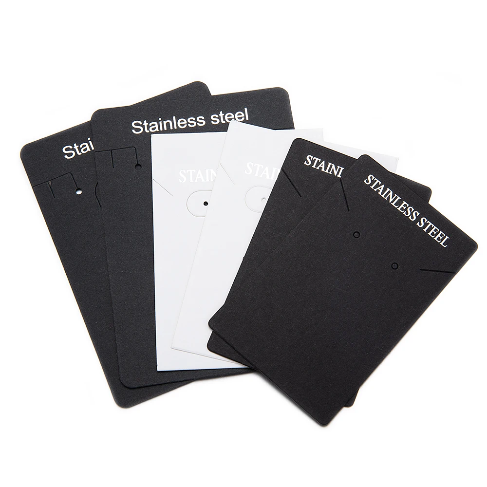 100 шт./50 шт., упаковка для ювелирных изделий из нержавеющей стали, картонные карты из крафт-бумаги для DIY ожерелья, браслетов, подвесной дисплей и упаковка 
100 шт./50 шт., упаковка для ювелирных изделий из нержавеющей стали, картонные карты из крафт-бумаги для DIY ожерелья, браслетов, подвесной дисплей и упаковка