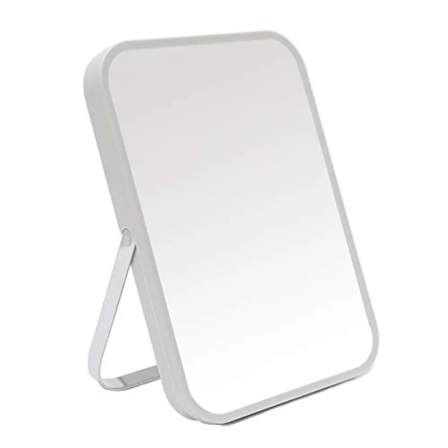Table Desk Vanity Makeup Mirror, 8-Inch Portable Folding Mirror with Metal Stand 90°Adjustable Rotation Tavel Make Up Mirror Ha
Table Desk Vanity Makeup Mirror, 8-Inch Portable Folding Mirror with Metal Stand 90°Adjustable Rotation Tavel Make Up Mirror Ha