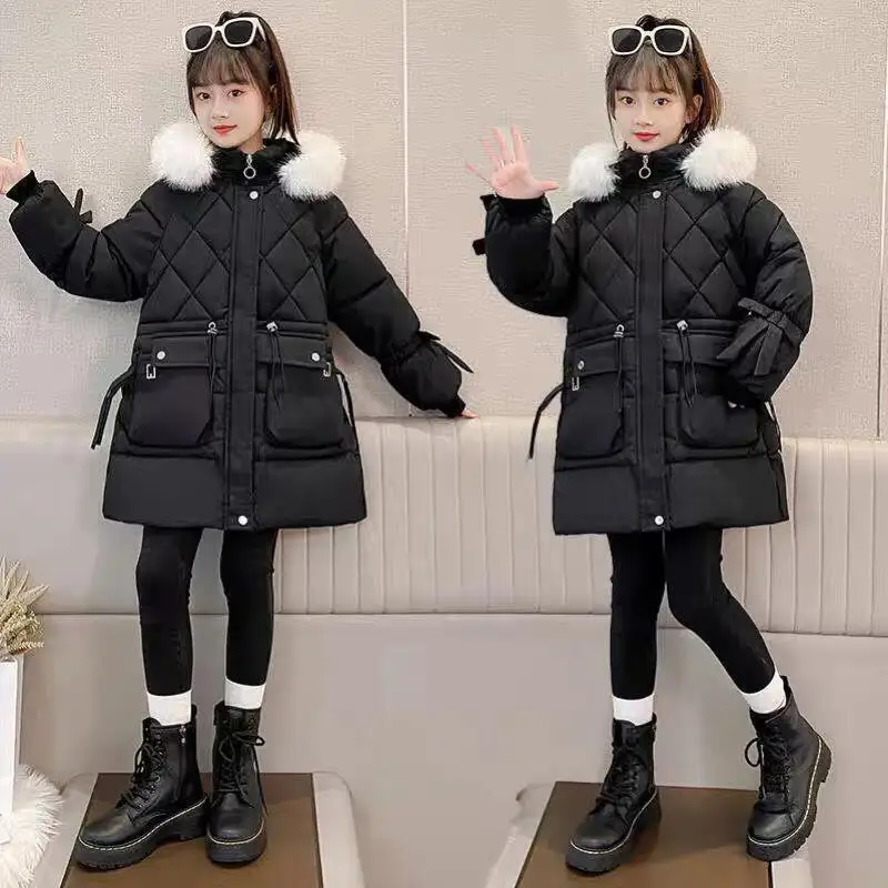 Autumn Winter Boys Girls Long Down Cotton-Padded Coat Kids Fleece Lined Padded Jacket Warm Thicken Lightweight Kids Clothes
Autumn Winter Boys Girls Long Down Cotton-Padded Coat Kids Fleece Lined Padded Jacket Warm Thicken Lightweight Kids Clothes